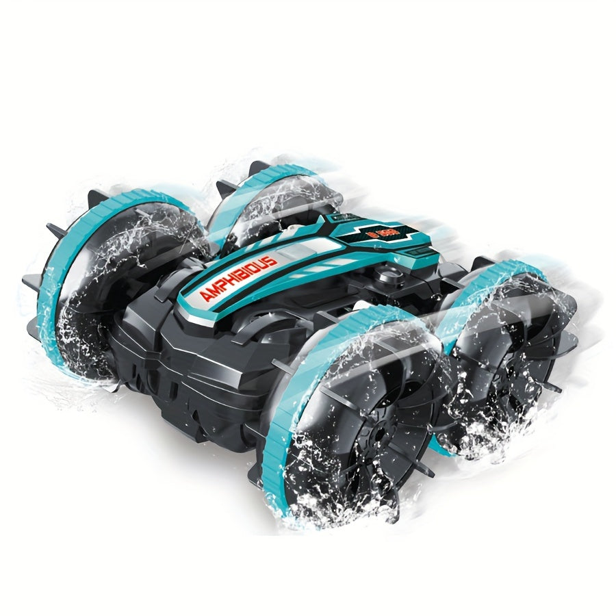 Voiture RC Amphibie Stunt - Rapide, Robuste et Étanche pour Aventures