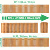 Tapis de Chemin en Bois Roulable – Tapis Durable pour l'Extérieur avec Protection Antidérapante