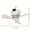 Ventilateur Suspendu USB Rechargeable – Portable avec Lumière LED