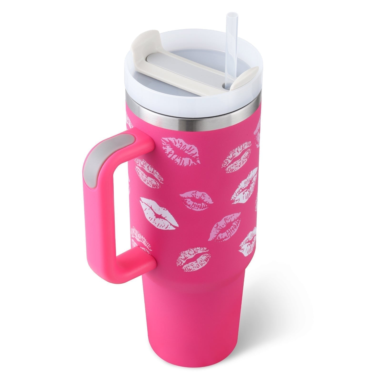 Tasse isolante avec poignée et paille - ChillMate