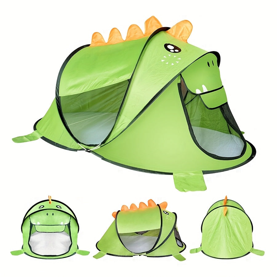 Tente de Jeu Pop-Up pour Enfants avec Dinosaures, Requins & Ours, UPF 50 – Respirante & Portable pour Bébés & Tout-Petits