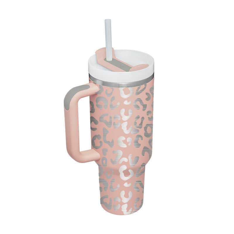 Tasse isolante avec poignée et paille - ChillMate