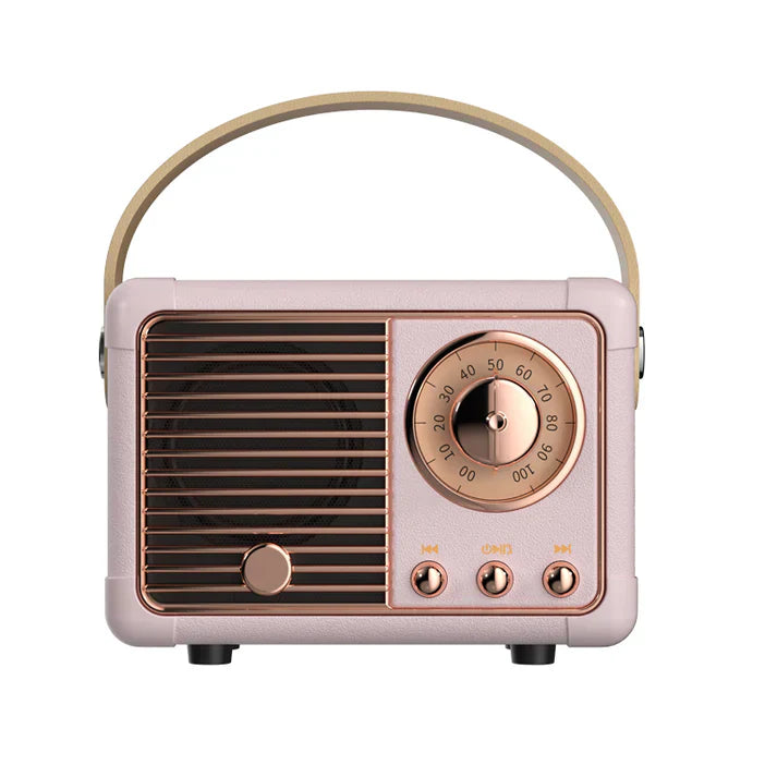 Haut-parleur Bluetooth Sonique Classic | Haut-parleur sans fil Premium 2.0 canaux avec un son riche et un design rétro