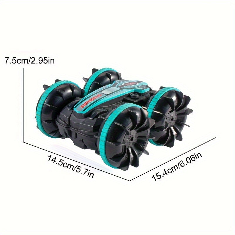 Voiture RC Amphibie Stunt - Rapide, Robuste et Étanche pour Aventures