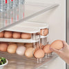 ÉléganceCulinaire Boîte de Rangement à Œufs Double Couche | Organisateur Transparent et Empilable pour Réfrigérateur, Économiseur d'Espace Pratique