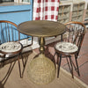 Table basse en herbe aquatique faite à la main – Look bronze antique