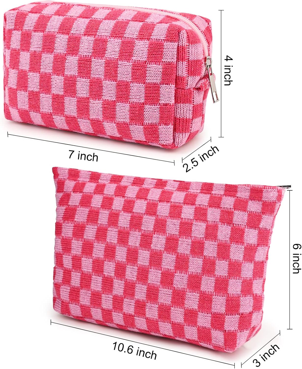 Trousse de Maquillage à Carreaux Indispensable
