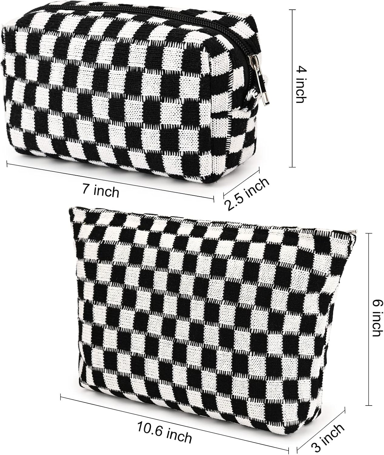 Trousse de Maquillage à Carreaux Indispensable