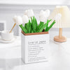 Ensemble de 10 Tulipes Blanches Artificielles – Parfait pour les Mariages, la Photographie et la Décoration Intérieure