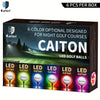 Caiton – Pack de 6 balles de golf LED avec capteur | Balles de golf lumineuses | Pour le golf de nuit, les fêtes et les idées de cadeaux