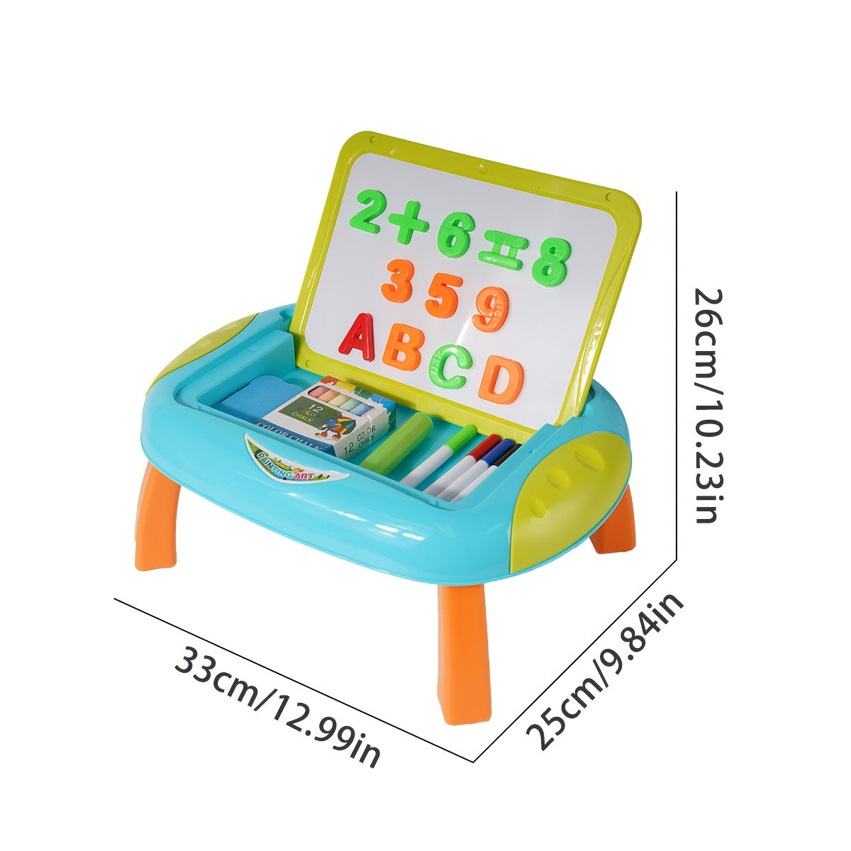 Tableau Éducatif pour Enfants – Double Face avec Chiffres et Lettres Magnétiques pour un Apprentissage Créatif