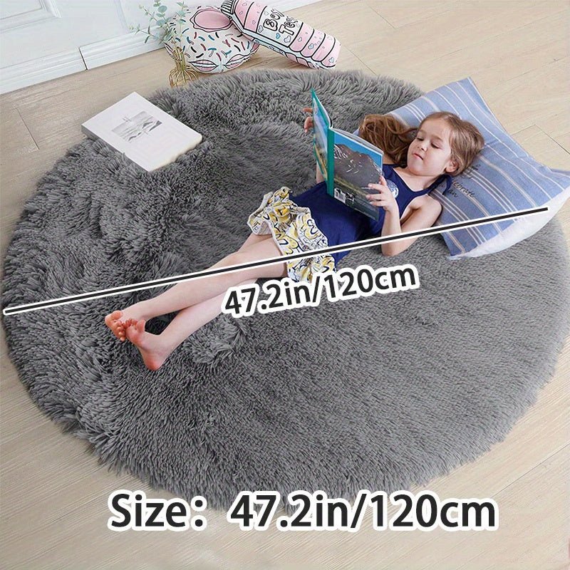 Tapis Rond Fluffy - Clouda
