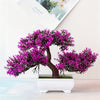 BlossomBonsai Arbre Artificiel – Mini Bonsai Réaliste avec Fleurs Roses