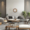 Horloge Murale en Bois Rustique avec Mécanisme Silencieux – Design Intemporel pour Salon, Bureau et Chambre à Coucher