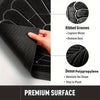 Tapis de Porte en Caoutchouc Durable - Design Demi-Rond pour Intérieur et Extérieur