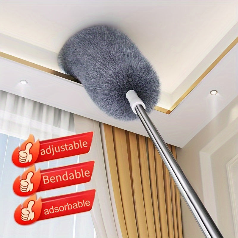 FlexiClean Balai à Franges Télescopique – Réglable et Flexible