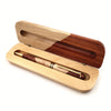 Boîte à stylos en bois premium avec stylo à bille de luxe – Professionnelle et élégante