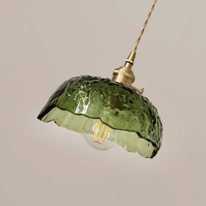 Suspension en Verre Élégante – Lampe Suspendue en Laiton et Verre Moderne