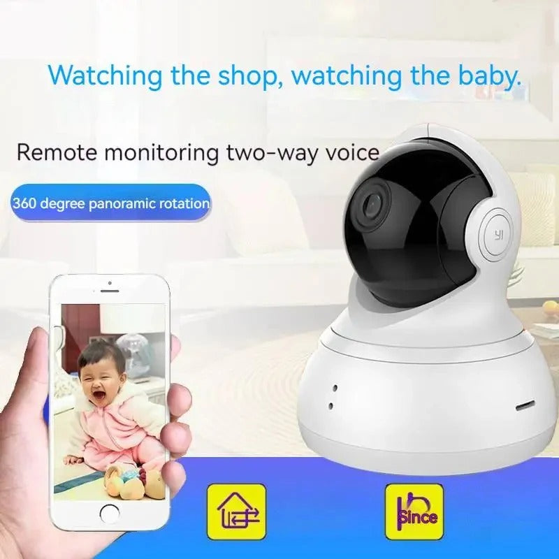 Caméra de Babyphone - Vision Nocturne 360° - Audio Bidirectionnel