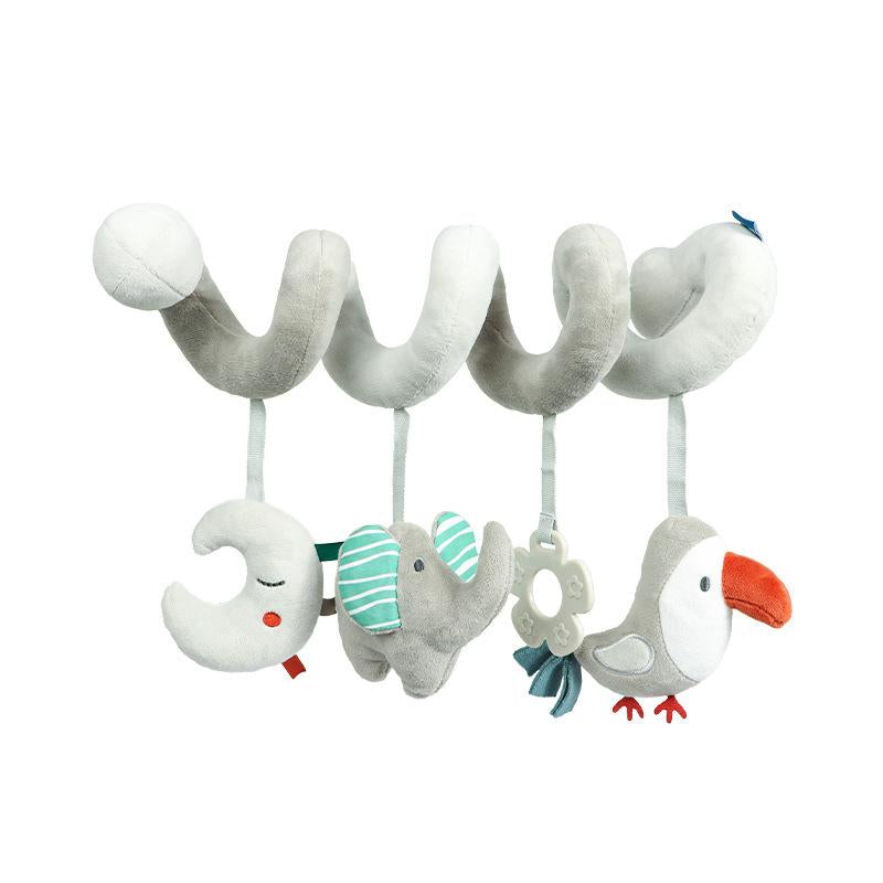 Spirale de préhension et de jeu avec motifs d'animaux pour bébés – Temps câlin