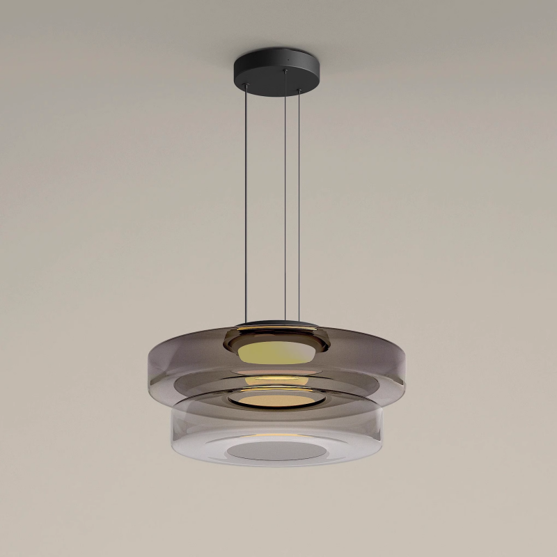 Suspension en Verre de Style Bauhaus pour Îlot de Cuisine et Salle à Manger