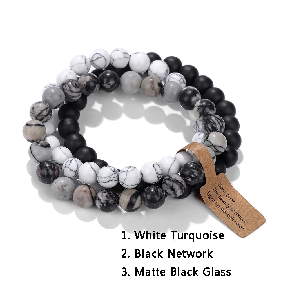 Trio de pierres naturelles Opal Élégance