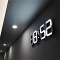 Horloge murale 3D LED design avec affichage numérique et utilisation intuitive
