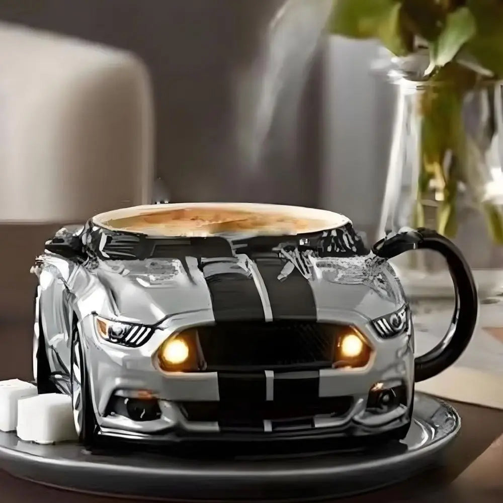 Tasse en forme de voiture – Tasse à café créative 3D pour les amateurs de maison, bureau et automobile