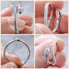 Bague en reptile en platine argenté