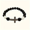 Bracelet Kralen Lumineuse dans le Noir avec Croix - Pour un Style Unique