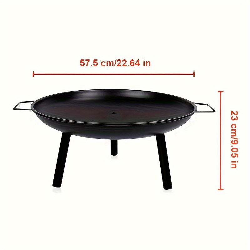 Bassin de Feu en Fonte – Idéal pour Barbecue, Camping et Éclairage de Jardin