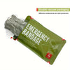 Bandage Élastique de Premiers Secours avec Coussin de Plaie Stérile – Convient Universellement pour l'Usage en Extérieur et à Domicile