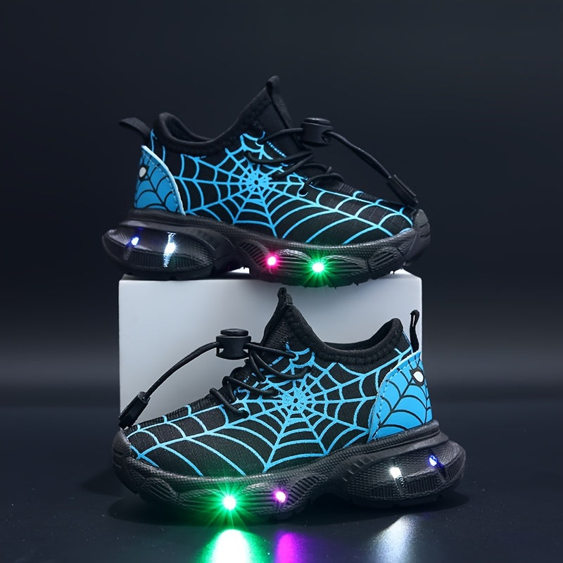Baskets LED SpinnenWeb - Aventures Éclatantes pour Enfants