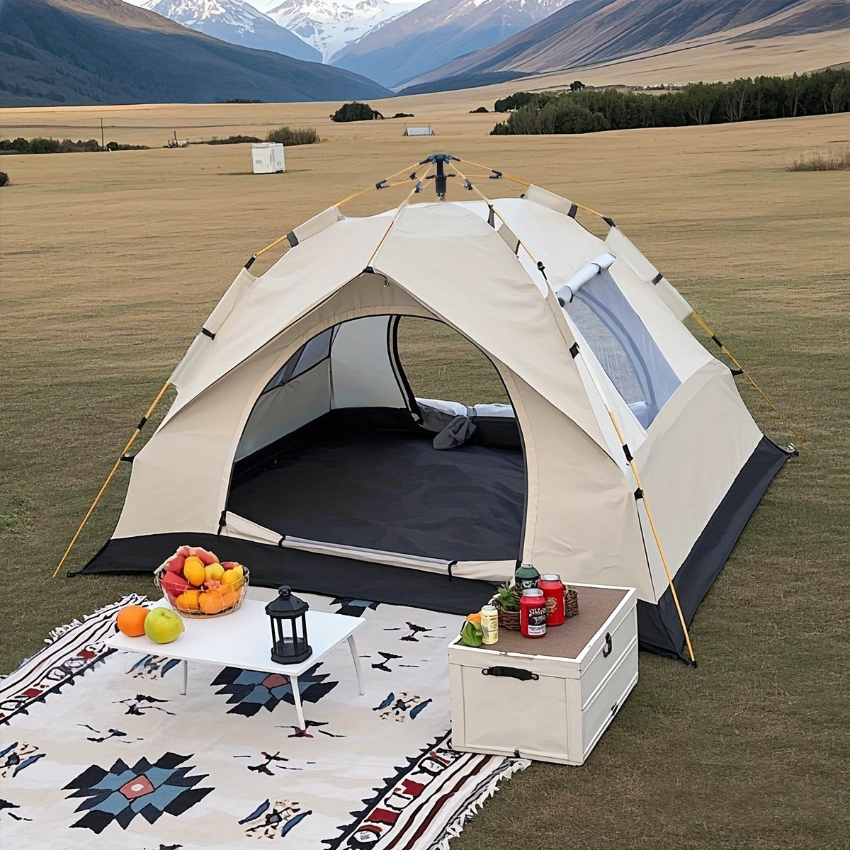 Tente de Camping Pliable Automatique – Confortable et Durable pour Aventures en Plein Air