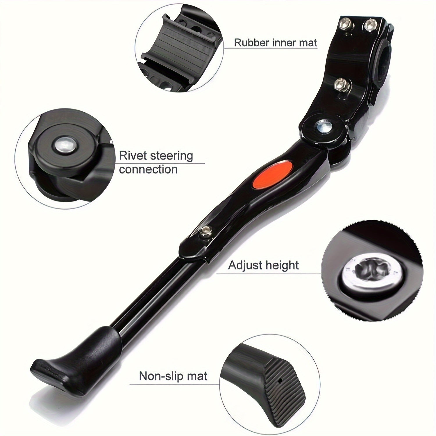 Support de vélo réglable – Support latéral robuste pour un stationnement stable