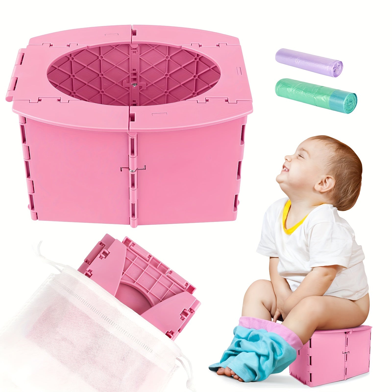 Toilettes pour enfants compactes et pliables – Solution pratique et hygiénique pour les déplacements