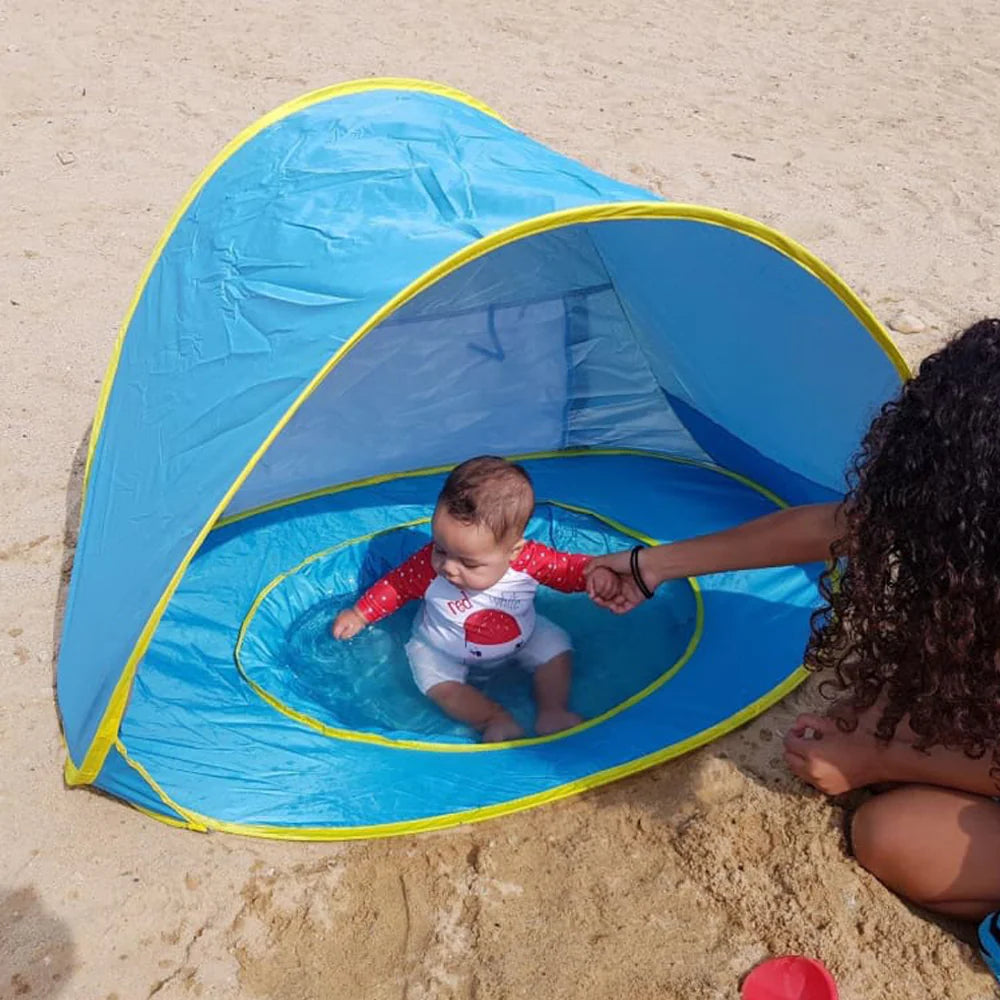KidsTent | Veillez à ce que votre enfant soit protégé du soleil lorsqu'il joue et se détend à la plage