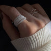 Bague en Argent Ajustable avec Détail Vintage – Seléna