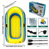 Bateau de Pêche Gonflable – Bateau en PVC Léger pour 2 Personnes avec Pagaies