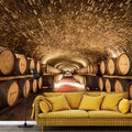 Papier Peint Mural Photo 3D Extra Large pour KTV en Marron Rouillé, Sur Mesure
