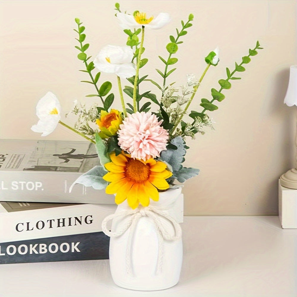 Vase Décoratif Géométrique Bohème – Idéal pour les Décorations de Printemps et de Pâques
