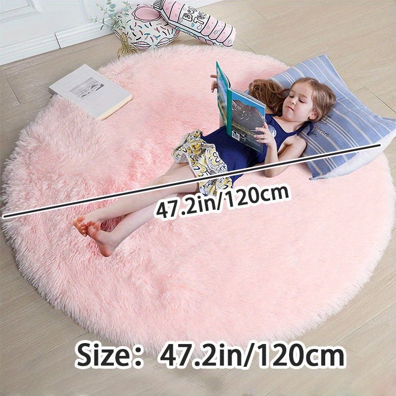 Tapis Ronde Fluffy - Clouda