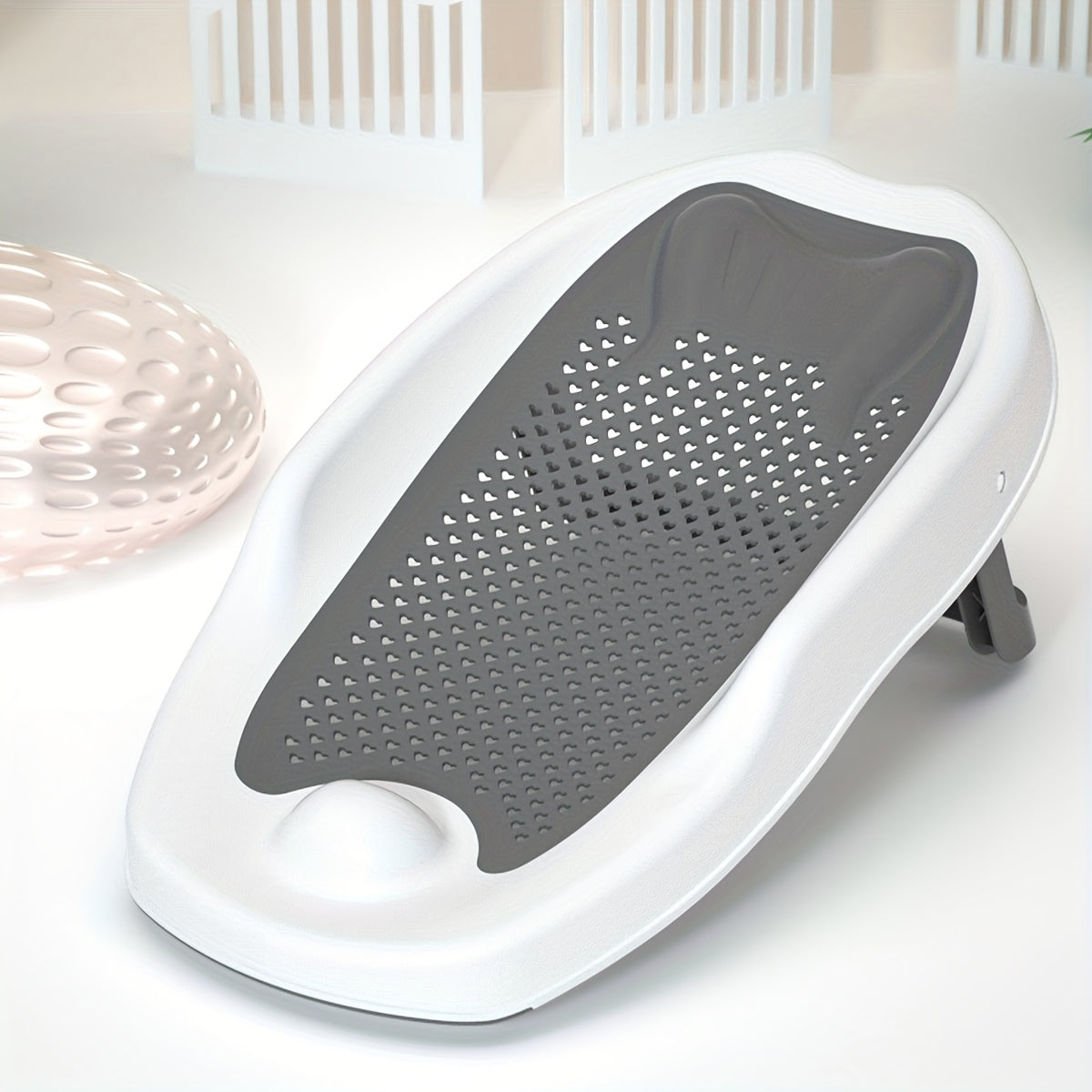 Baignoire Pliable pour Enfants - Support de Bain Antidérapant en Forme de Poisson pour un Bain en Toute Sécurité