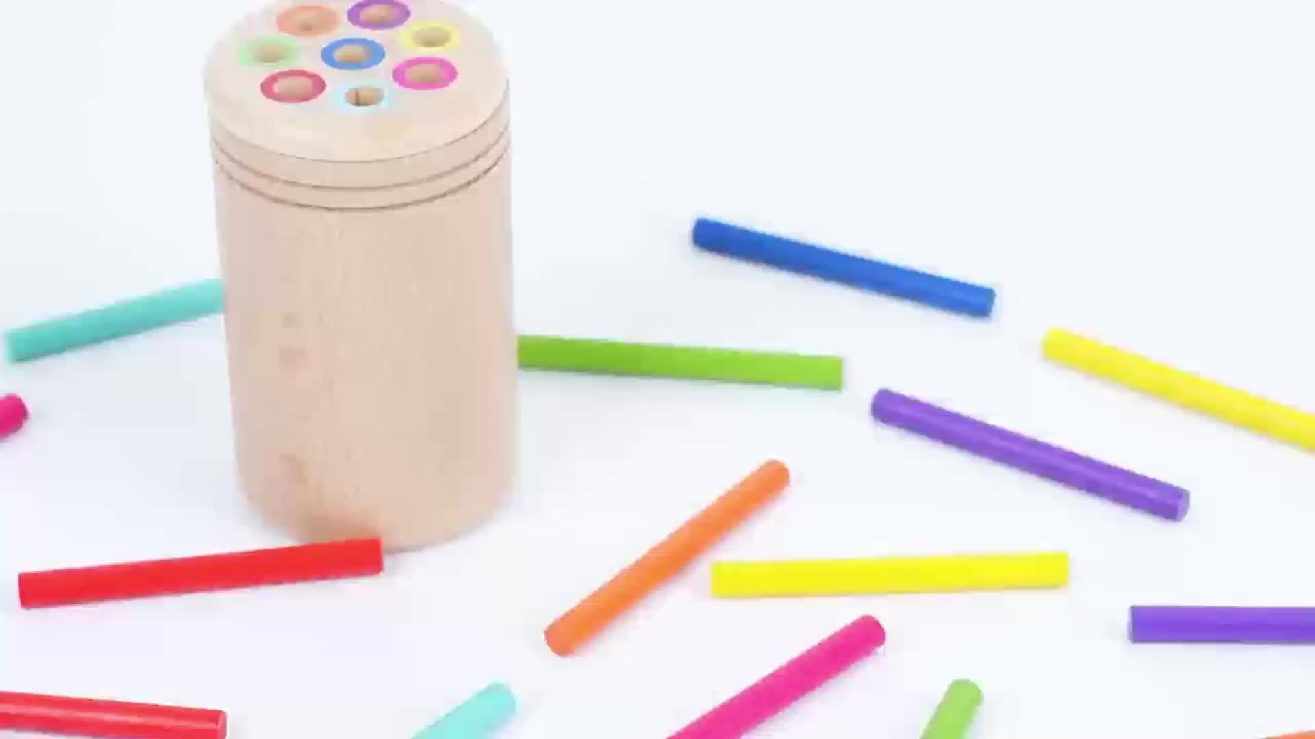 Bâtonnets d'Équilibre Colorés – Développez la Coordination Main-Oeil et la Reconnaissance des Couleurs