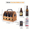 Caddy en Bois pour Bouteilles avec Ouvre-Bouteille - Cadeau Parfait pour la Fête des Pères ou Cadeau d'Affaires