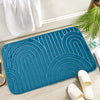 Tapis de bain antidérapant géométrique – Confortable et élégant pour votre salle de bain