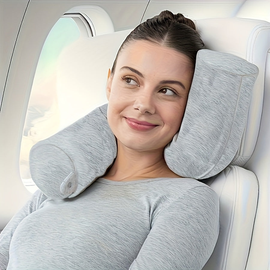 TravelEase Coussin de Voyage Réglable – Soutien et Confort
