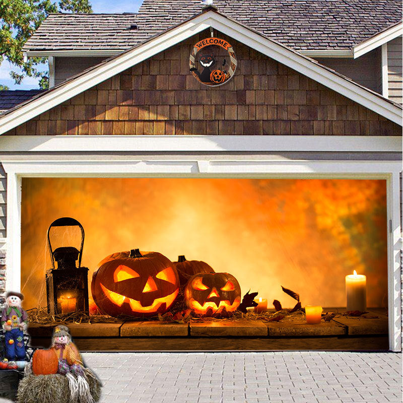 SpookShade | Crée une atmosphère d'Halloween inoubliable pour votre porte de garage