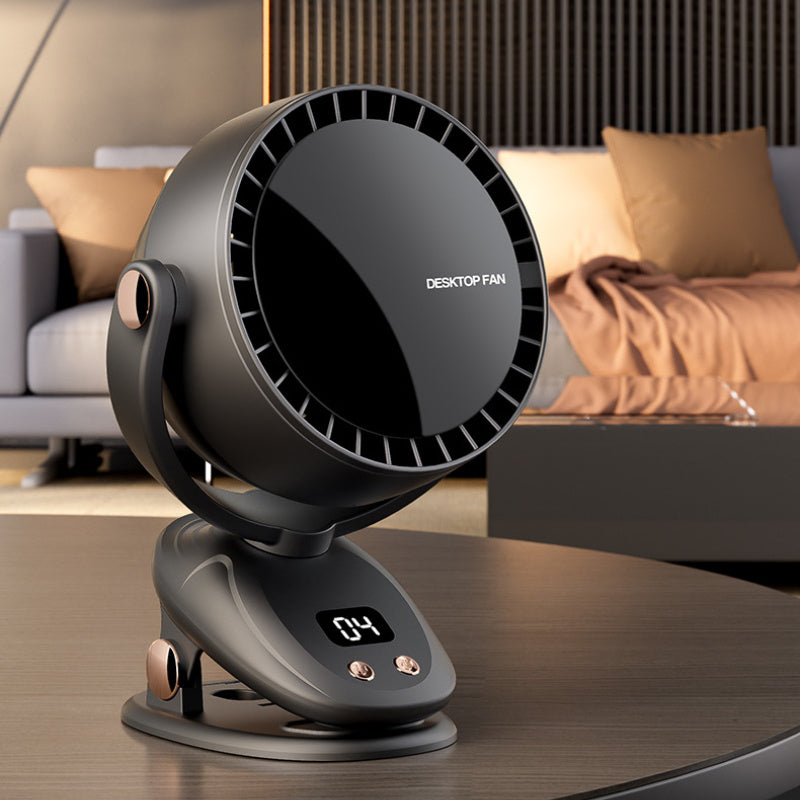 Ventilateur Portable Sans Lame avec Affichage Numérique – Refroidissement Silencieux et Rechargeable pour Intérieur et Extérieur