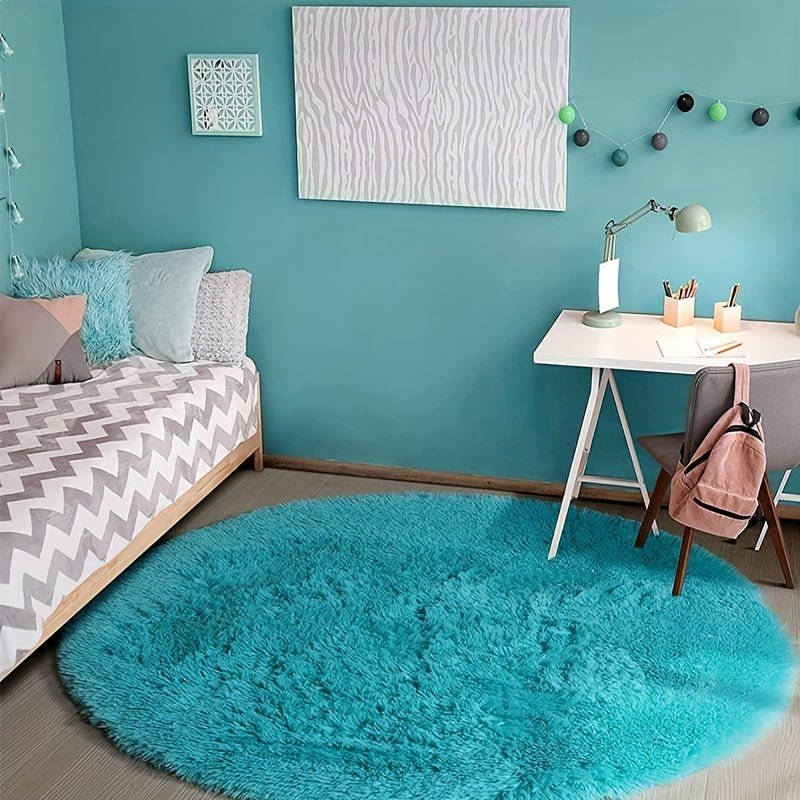Tapis Rond Fluffy - Clouda